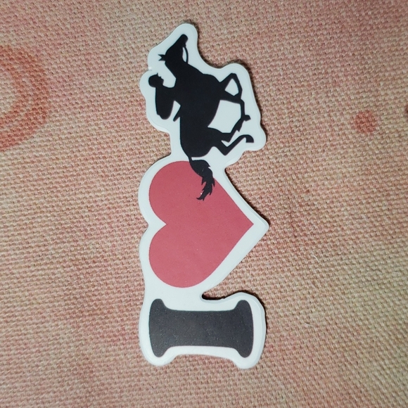 I Love Horse Races Sticker Cowboy Cowgirl Sticker Horse Show Kentucky Derby - Picture 4 of 4